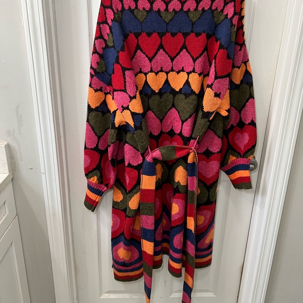 Farm Rio Full Of Hearts Midi Cardigan - Picture 6 of 12